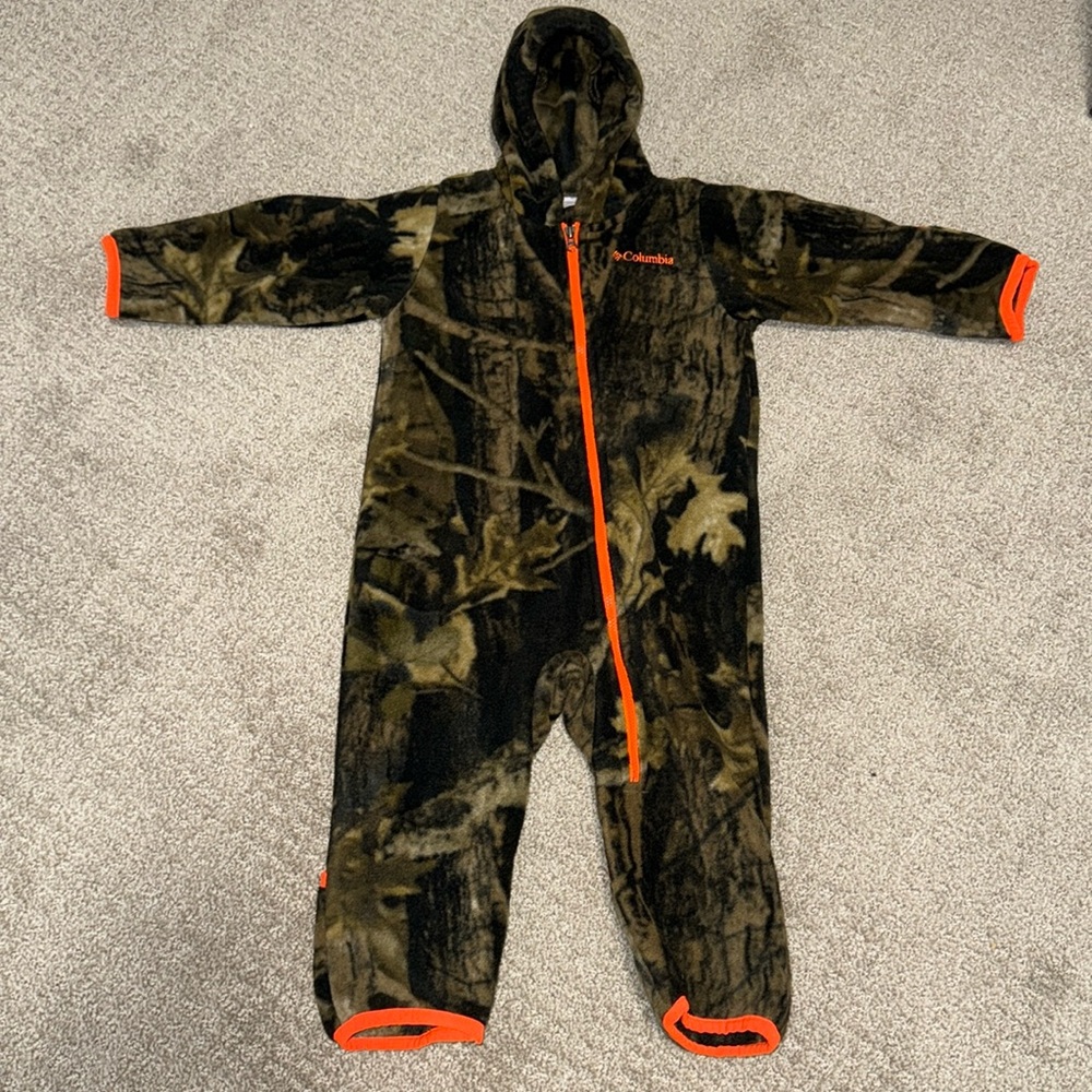 Columbia 12-18 Month Camo Fleece Bunting Suit